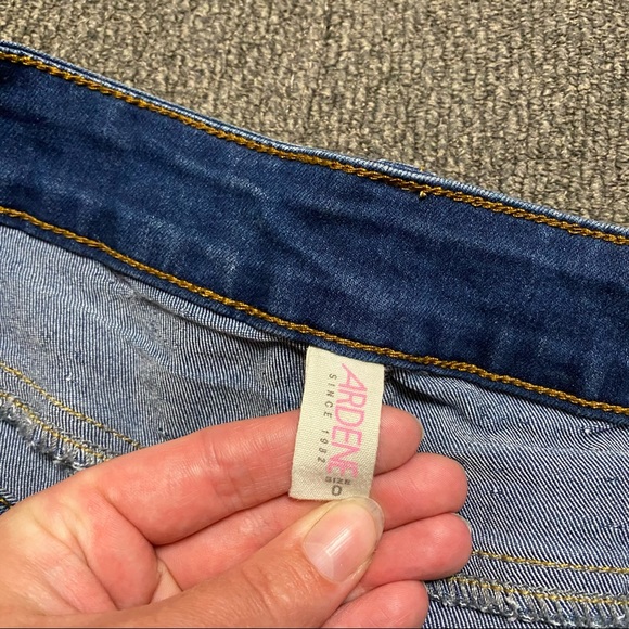 Distressed Lace Jean Shorts, Low Rise by Ardene - Picture 5 of 9